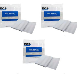 Kit 3 Fita Pvc Split Eos Branca Acabamento Tubulação Ar Cond