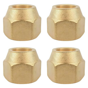Kit 4 Porcas 1/4 Para Flanges Ar Condicionado Refrigeração