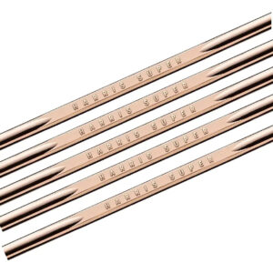 Kit Varetas Solda Harris Super Foscoper 2.4mm 460mm 5 Unid Dourado