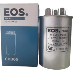 Capacitor Duplo 25+2,5uf 440v Ar Condicionado