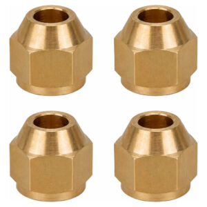 Kit 4 Porcas 1/4 Para Flanges Ar Condicionado Refrigeração