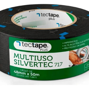 Fita Tectape Plus 48mm X 50m Preta Ar Condicionado Silvertec