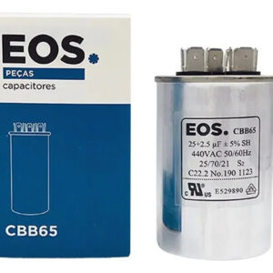 Capacitor Duplo 25+2,5uf 440v Ar Condicionado