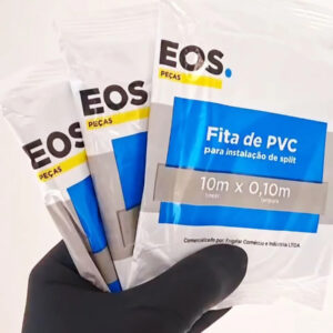 Kit 3 Fita Pvc Split Eos Branca Acabamento Tubulação Ar Cond